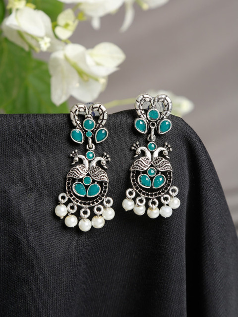 

NEUDIS Green Contemporary Drop Earrings