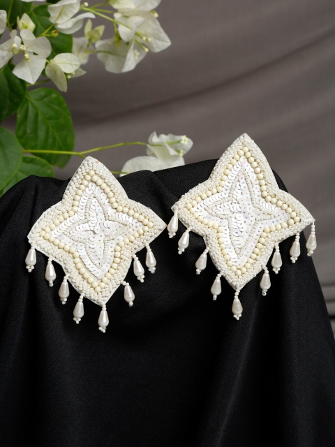 

NEUDIS Women White Contemporary Studs Earrings