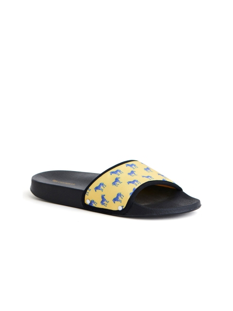 

Chumbak Women Yellow & Green Printed Rubber Sliders