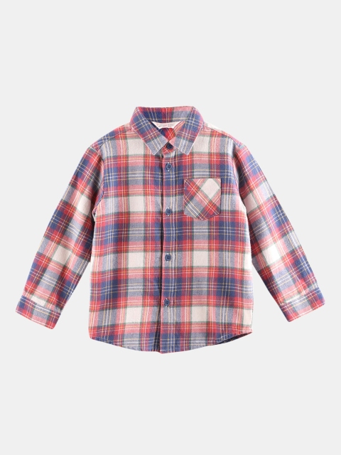 

Beebay Boys Multicoloured Checked Casual Shirt, Multi