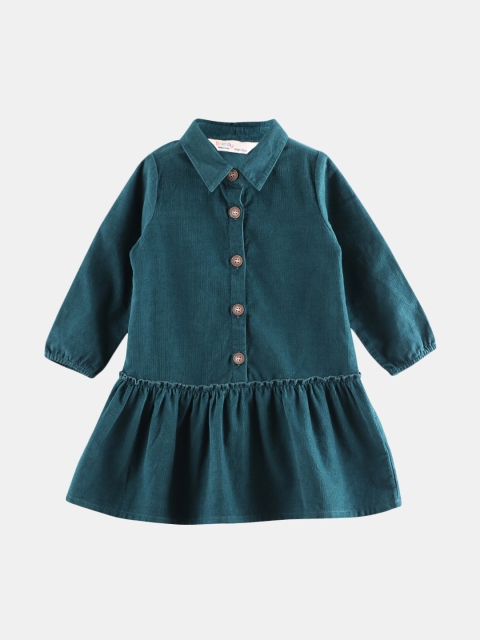

Beebay Girls Green Drop-Waist Dress