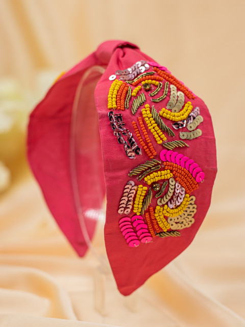 

Bellofox Women Pink Embellished Hairband