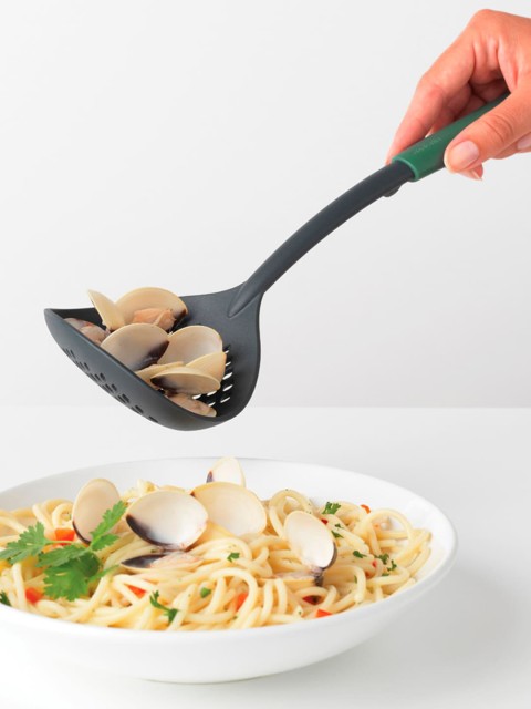 

Brabantia Charcoal Grey & Green Skimmer Plus Ladle