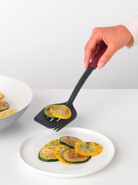 

Brabantia Red & Black Solid Spatula Plus Fork