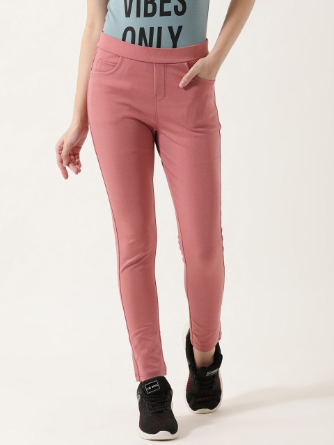 

V2 Value & Variety Women Peach Solid Skinny Fit Jeggings
