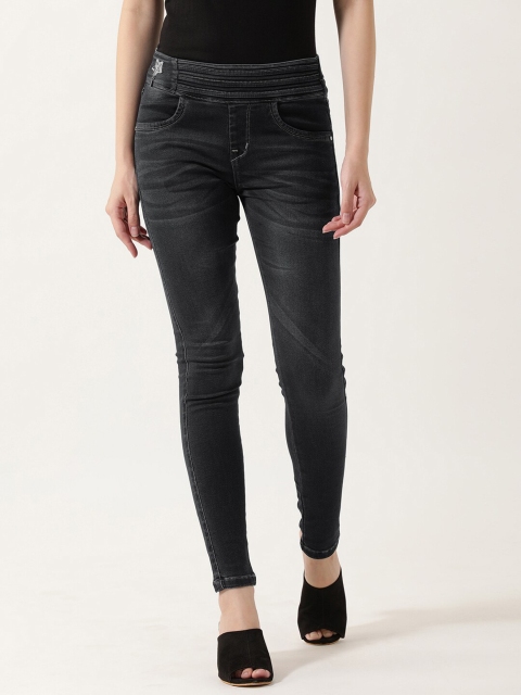 

V2 Value & Variety Women Grey Solid Ankle-Length Cotton Jeggings