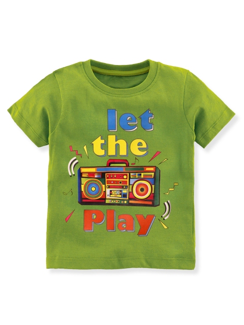 

Ardan Lucy Boys Green Graphic Printed T-shirt