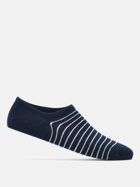 

Ajile by Pantaloons Men Navy Blue & White Striped Ankle-Length Socks