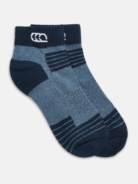 

Ajile by Pantaloons Men Blue Striped Ankle-Length Socks