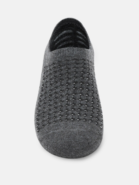 

Ajile by Pantaloons Men Grey & White Patterned Ankle-Length Socks