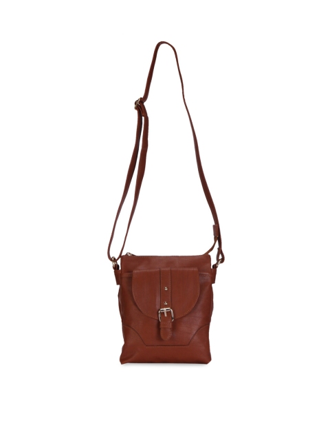 

Lychee bags Women Rust PU Structured Sling Bag