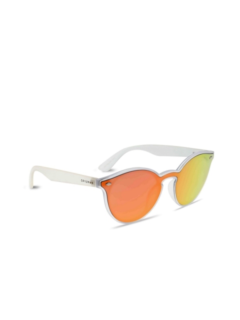 

OPIUM Women Red Lens & White Round Sunglasses with UV Protected Lens OP-1780-C05