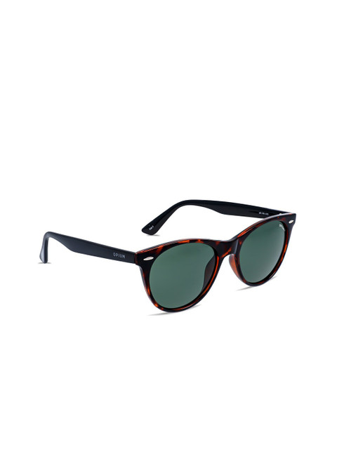 

OPIUM Women Green Lens & Brown Wayfarer Sunglasses Polarised UV Protected Lens OP-1781-C05