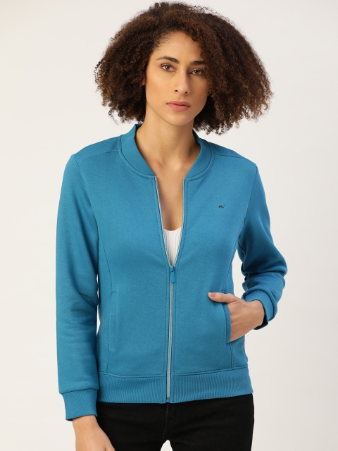 

Monte Carlo Women Blue Solid Sweatshirt