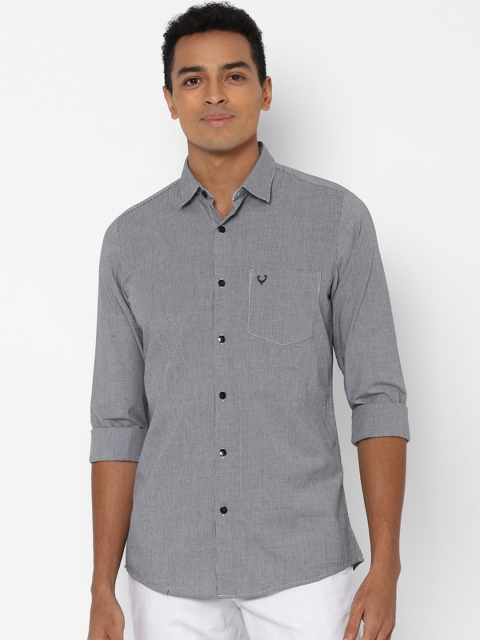

Allen Solly Men Grey Slim Fit Opaque Casual Shirt