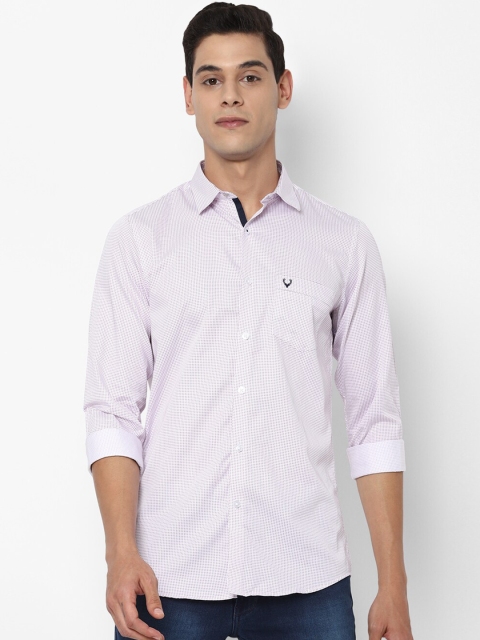 

Allen Solly Men Purple Slim Fit Opaque Printed Casual Shirt