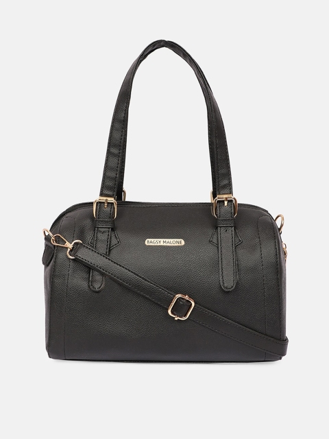 

Bagsy Malone Black PU Structured Handheld Bag