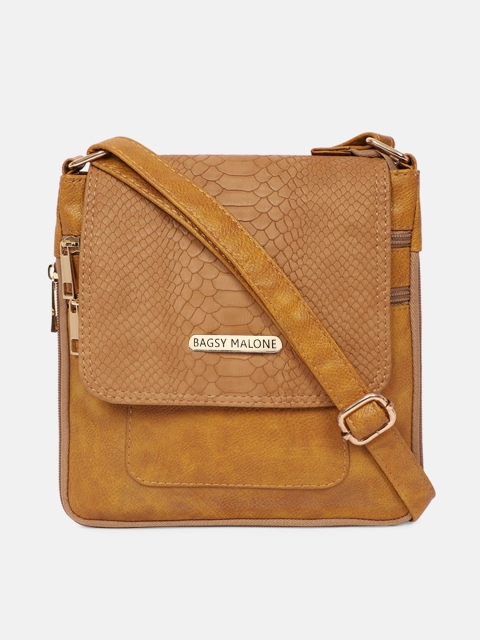 

Bagsy Malone Mustard Textured Satchel