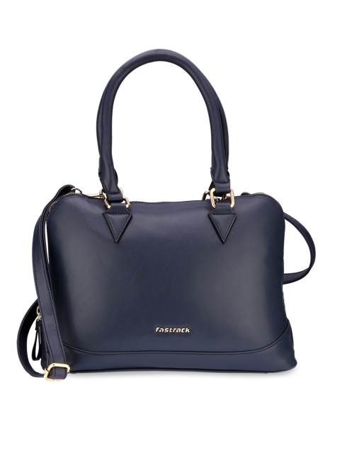 

Fastrack Blue PU Structured Shoulder Bag with Bow Detail