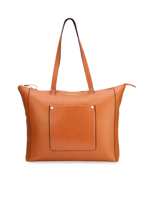 

Fastrack Tan PU Structured Tote Bag