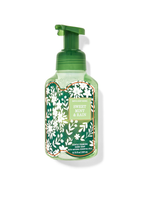 

Bath & Body Works Sweet Mint & Rain Gentle Gel Hand Soap 259 ml, Green