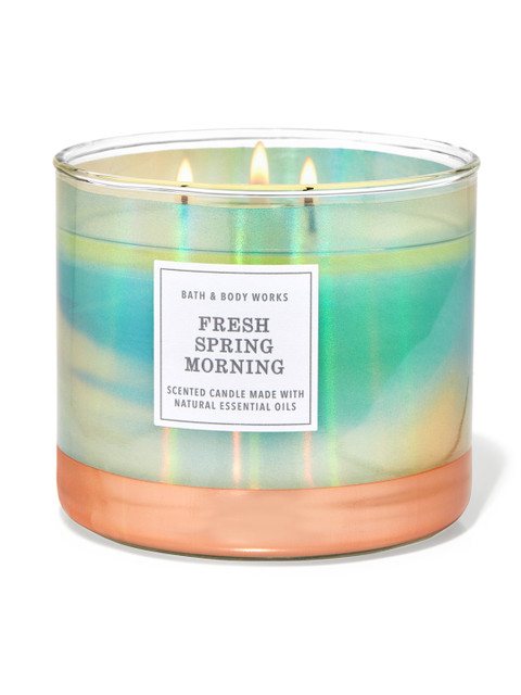 

Bath & Body Works Fresh Spring Morning 3-Wick Candle 411 g, Green