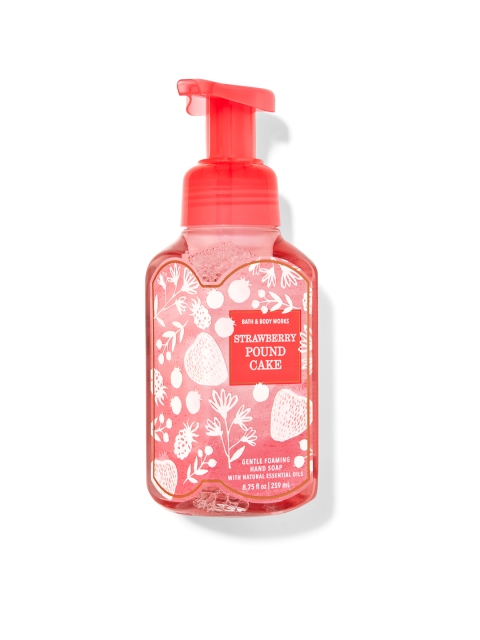 

Bath & Body Works Strawberry Pound Cake Gentle Foaming Hand Soap 259 ml, Pink