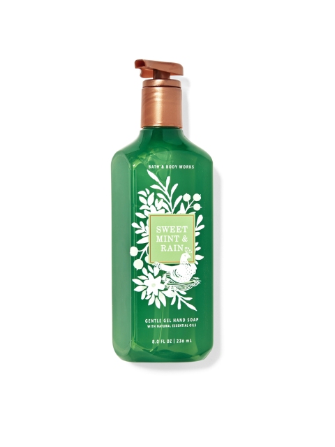

Bath & Body Works Sweet Mint & Rain Gentle Gel Hand Soap 236 ml, Green