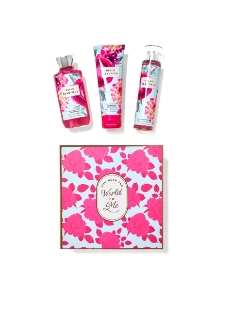 

Bath & Body Works Hello Beautiful Gift Box Set, Pink