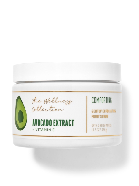 

Bath & Body Works Avocado Extract Gently Exfoliating Fruit Scrub 326 g, White