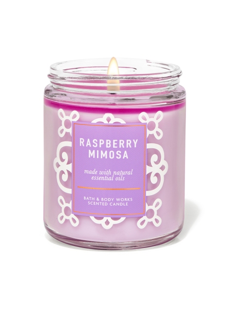 

Bath & Body Works Raspberry Mimosa Single Wick Scented Candle 198 g, Lavender