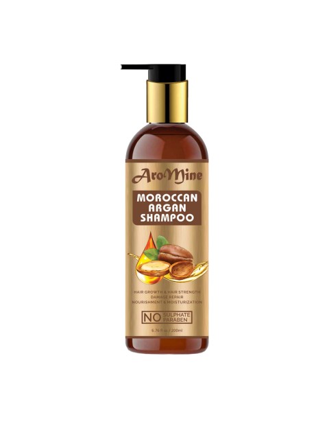 

AroMine Moroccan Argan Shampoo 200 ml, Brown