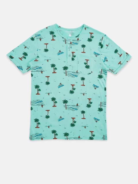 

Pantaloons Junior Boys Green Printed T-shirt