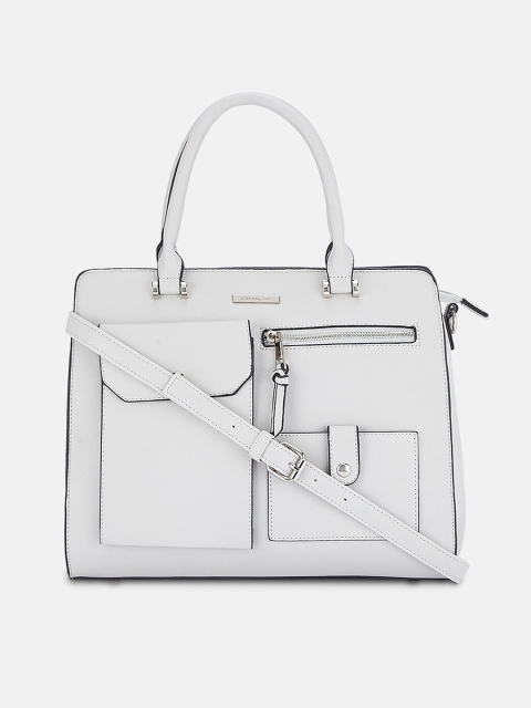 

Forever Glam by Pantaloons Grey Structured Handheld Bag