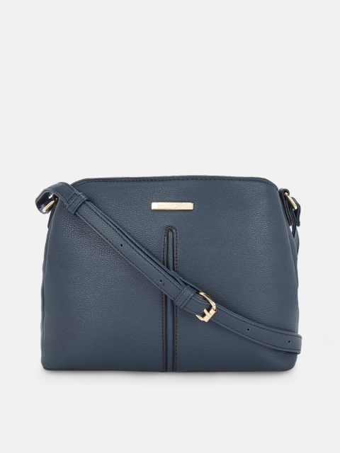 

Forever Glam by Pantaloons Navy Blue Structured Sling Bag