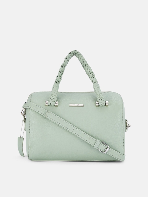 

Forever Glam by Pantaloons Green Structured Handheld Bag