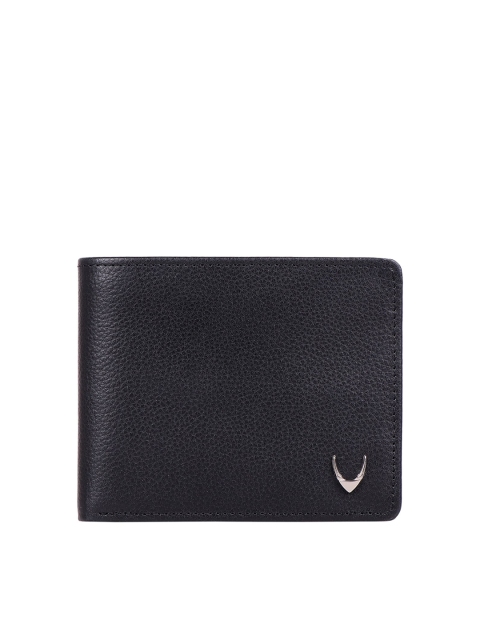 

Hidesign Men Black Textured Leather Two Fold Wallet