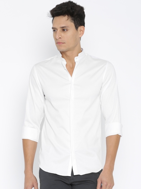 

SELECTED Antonio Banderas Men White Slim Fit Casual Shirt