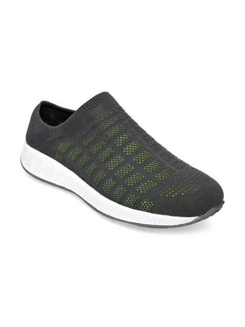 

Giorgio Men Grey Woven Design Slip-On Sneakers