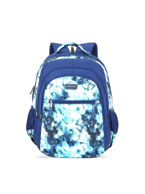 

LAVIE SPORT Unisex Navy Blue & White Printed Backpack