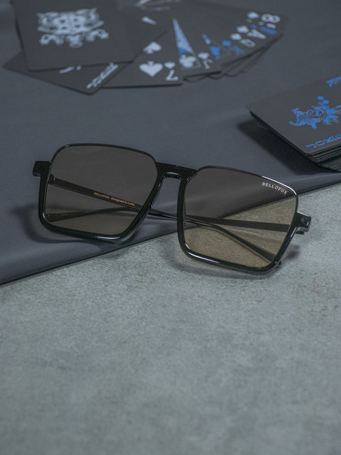 

Bellofox Unisex Brown Lens & Black Full Rim Square Sunglasses BS1796-Brown