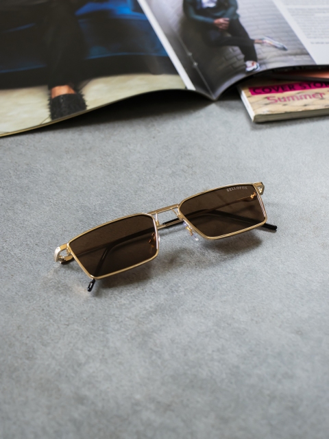 

Bellofox Unisex Brown Full-Rim Rectangle Sunglasses
