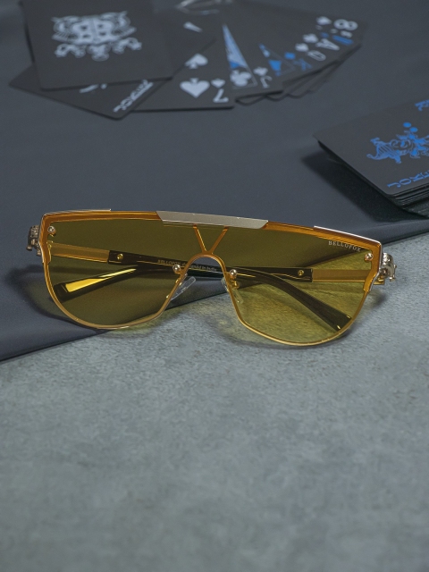 

Bellofox Unisex Yellow Oversized Sunglasses BS1752-Yellow