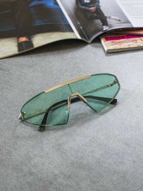 

Bellofox Unisex Green Lens & Silver-Toned Other Sunglasses-BS1745