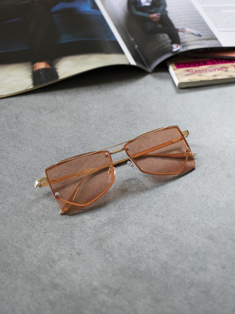 

Bellofox Women Orange Butterfly Sunglasses