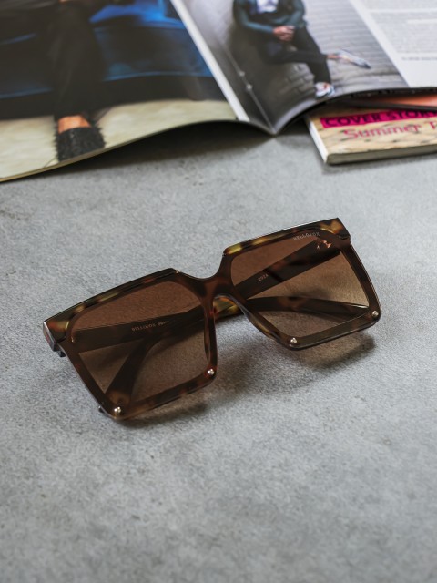 

Bellofox Women Brown Lens & Multicolored Full Rim Wayfarer Sunglasses BS1824-Brown