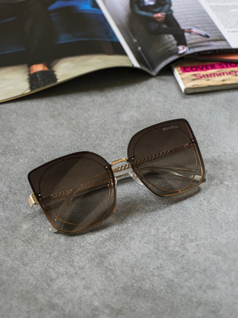 

Bellofox Women Brown Lens & Brown Square Sunglasses-BS1800