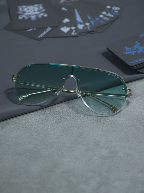 

Bellofox Unisex Blue Oversized Sunglasses