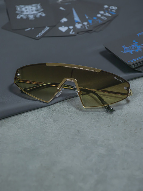 

Bellofox Unisex Brown Lens & Gold-Toned Other Sunglasses-BS1756