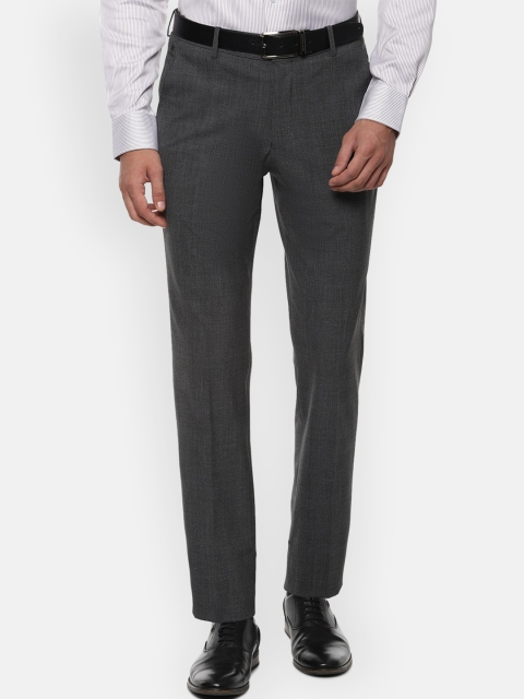 

Louis Philippe Men Grey Slim Fit Formal Trousers